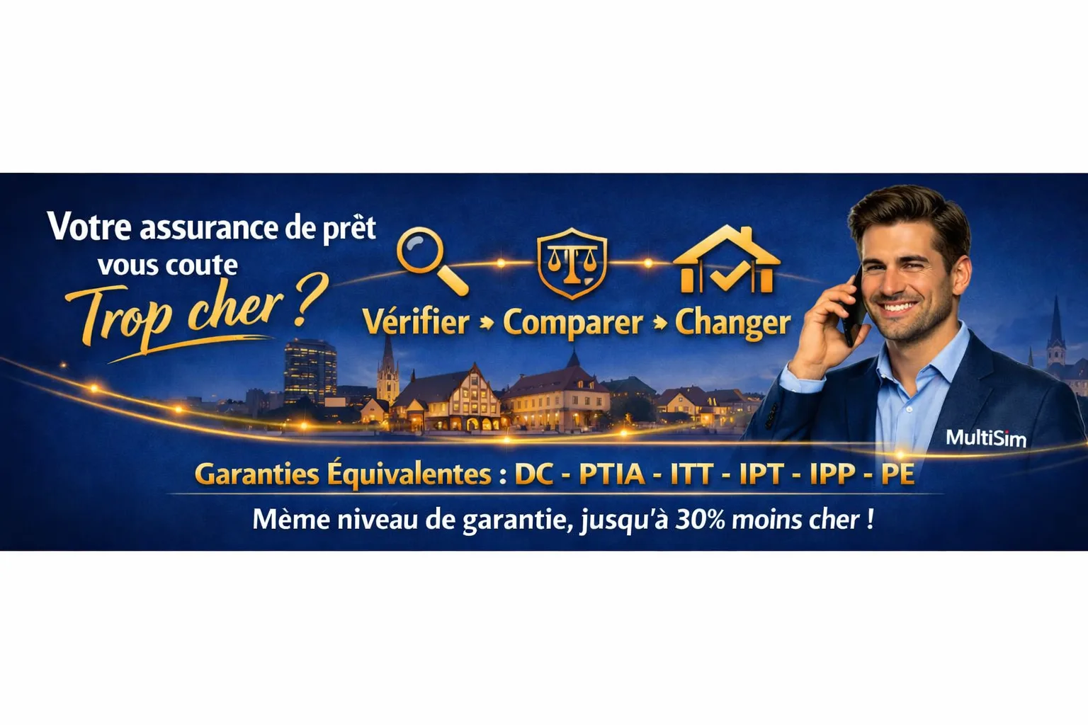 Changez d'assurance de prêt en quelques clics pour faire des économies.